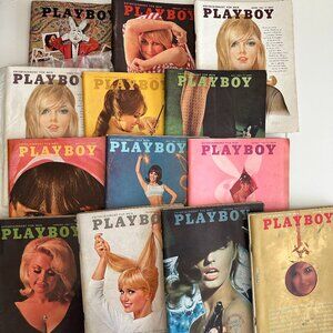 1965 Full-Year Playboy Lot – 12 Issues + 1 Extra
